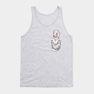 Pocket Cute Bedlington Terrier Dog Tank Top